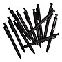U Brands Monterey Soft Touch Ballpoint Pen, Retractable, Medium 1 mm, Black Ink, Midnight Barrel, 12/Pack~#|#~8FD68734-FBE5-4F86-A3F821342CC64388_sc7