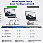 Uncaged Ergonomics Adjustable Swivel Laptop Stand for Desk, Steel, 360° Rotation, Up to 16", Silver~#|#~8FEF21D8-3359-40C9-84C26FF76BDA6D8B_sc7