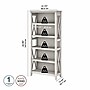 Bush Furniture Key West 66"H 5-Shelf Bookcase with Adjustable Shelves, Linen White Oak Laminated Wood (KWB132LW-03)~#|#~8FEF5CCE-5E83-41C9-808A6AB6F7057B2E_sc7