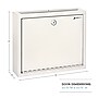 AdirOffice Steel Multipurpose Drop Box Interoffice Mailbox, Large, White (631-03-WHI-PKG)~#|#~9014678B-291F-40B6-8F77E7B13DC58587_sc7
