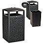 Alpine Industries Steel Outdoor Trash Can with Dome Lid and Ashtray, 40 Gallon, Gray Stone (472-40-GRYS)~#|#~90322DC6-6EA3-4DFC-BF87275DA1C53402_sc7