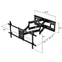 Mount-It! Heavy Duty TV Wall Mount with Extra Long Extension for 40" to 90" Screens, Black (MI-392)~#|#~903CC7A8-7FA9-4EC9-A0836ED56EF82184_sc7