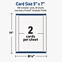 Avery Rectangle Invitation Cards , 5" x 7", Matte White, 100/Pack (19479399717)~#|#~906CE5B1-5A21-454D-8A2E1410BD343FF6_sc7
