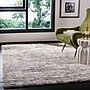 Safavieh Berber Shag Collection 4' x 6' Rectangle Indoor Area Rug, Machine Made, Grey Blue/Cream (BER219G-4)~#|#~907E894C-A0B6-4C41-9E1256317E142A64_sc7