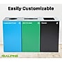 Alpine Industries Steel Recycling, Compost, and Trash Can Set, 29 Gallon, 3/Pack (ALP4450-BLK-KIT36)~#|#~90867739-ED73-4CB9-970108813AED00CF_sc7