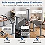 Uncaged Ergonomics Rise Up 3-stage Dual Motor Electric Standing Desk Frame, Gray, Desktop Not Included (RUG)~#|#~90A5A31E-808A-4CC3-9951780525CB7372_sc7