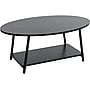 Household Essentials Jamestown 39"W x 23"D Laminate Coffee Table, Black Oak/Black (8178-1)~#|#~90AEEE05-E374-49DE-8B4EA3AD9C375797_sc7