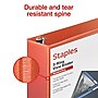 Staples 2" 3-Ring View Binder, D-Ring, Orange (26446-CC)~#|#~90DB830E-8BB3-4162-95AB0E321CA790C1_sc7