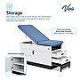 Viva Comfort Slimline Exam Table Base with Leg Rest, Step Stool, Drawers, Stirrups, 420 lbs Capacity, Blue (996FBSUM2BLUMK)~#|#~90DDEC06-DFD4-4FC8-A8148C88382AA710_sc7