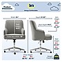 Serta Leighton Fabric Home Office Chair, Medium Gray (48445)~#|#~90E2B973-5189-4825-802E559FA77B6983_sc7