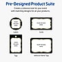 Avery Invitation Cards, 5" x 7", Black with Gold Flourish, Matte White, 20/Pack (19479370873)~#|#~90EA5223-A0A9-4DB4-8090B88EBC7A0F2B_sc7