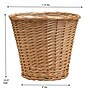 Household Essentials Handwoven Willow Wicker Waste Basket with Distressed Finish and Includes Plastic Liner (HHML-2312)~#|#~91050029-3CFF-4597-976AF07BAC65C812_sc7