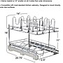Household Essentials Glidez Steel Dish Rack, Chrome (HHC42617-1)~#|#~911E8603-60F3-4F98-9B7D4A386807EF98_sc7