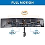 Mount-It! Fully Adjustable Triple Computer Monitor Mount, Holds 13" to 27" Screens, Black (MI-1753)~#|#~911ECEDF-15BA-4FAC-BA4C870E3A9DAC98_sc7