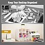 Mind Reader 9-Compartment Plastic Craft Organizer, White (BOX9-WHT)~#|#~911ED9E3-3976-4223-837A2BC35D6FF454_sc7