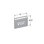 Azar Sign Holder, 6" x 4.25", Horizontal, Wall Mounted, Clear, Acrylic, 10/Pack (162734)~#|#~91300D77-35FB-43B0-82B5F6AB9510BB07_sc7