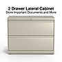 Staples Commercial 2-Drawer Lateral File Cabinet, Letter/Legal Size, Lockable, 28.15"H x 36"W x 18.62"D, Putty (60921/17450)~#|#~913C5A02-C819-4DC4-86CA56465B3F5B18_sc7