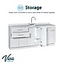 Viva Comfort 36.75"H x 72"W Exam Room Medical Cabinet With Sink, 6-Doors, 3-Drawers, Gray (ADIME902-BASE-72-LS-GRY-MK)~#|#~9144A349-5076-4BF9-A502301234CCD46A_sc7