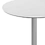 Flash Furniture TopGuard 36" Round Wood Dining Table with X-Base, White Faux Marble/Silver Base (STRD36WMAT3030S)~#|#~91474E4E-F59E-41A2-8583ED62AF0BECE9_sc7