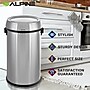 Alpine Industries Stainless Steel Trash Can with Swing Lid, 17 Gallon (ALP470-65L-1)~#|#~9148351A-2C56-4F62-9A8EA49BA620E2AD_sc7