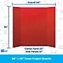 Flipside Tri-Fold Presentation Board, 36" x 48", Red, 24/Carton (30089-24)~#|#~917A87C4-5CDB-48E3-80CBCB9EDCC91B84_sc7