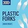 Perk™ Polystyrene Fork, Medium-Weight, White, 300/Pack (PK56401)~#|#~91890B91-0CA1-4891-B594CC2DAD63B705_sc7