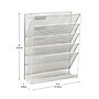 Mind Reader 5-Pocket Metal Mesh Mountable Wall File, Letter Size, White (MAGSTACK-WHT)~#|#~919EAA6D-F320-410B-B7A2459CCB539ED5_sc7