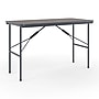 Staples 4' x 24" Wooden Heavy Duty Folding Table, Walnut (58365)~#|#~91B47862-9DF6-486D-B798A2013C13806A_sc7