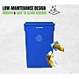 Alpine Industries Polypropylene Recycling Bin and Dolly, 69 Gallon, Blue, 3/Pack (ALP477-BLU-3PKD)~#|#~91C67F8A-2ADB-4CAF-9B28A7BD5727B421_sc7
