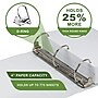 Samsill Earth's Choice Plant-Based Durable 4" View Binders, D-Ring, Made in USA, White (SAM16997)~#|#~91DAC792-A884-4AFB-9EEB562D40017CFA_sc7
