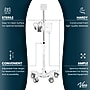 Viva Comfort Steel Welch Allyn 4400 Vital Signs Monitor Steel Mobile Stand with Storage Basket, White (ADIME911-01-MK)~#|#~91F54D39-ED42-42EE-BAB02C94D7F7C061_sc7