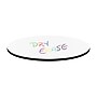 Correll 48" Round Dry Erase Table Top, Laminate, Frosty White/Black (CT48DER-80-09)~#|#~91F64876-5259-4403-9D501402D507C655_sc7