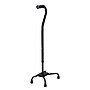 Medline Not Adjustable Large Quad Offset Handle Standard Cane, Black (MDS86228H1)~#|#~920B6CBC-404E-4DF6-907DCB14CF98FCFD_sc7