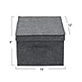 Household Essentials Large Stackable Folding Fabric Storage Bin, 8" x 12"x 15", 24.93 Qt., Gray, 2/Pack (7513-1)~#|#~92186275-32A4-4E59-8047F757FBD94FE6_sc7