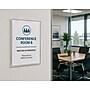 Azar Adhesive Sign Holder, 8.5" x 11", Vertical, Wall Mounted, Clear, Acrylic, 10/Pack (122021)~#|#~92577DEB-6DAA-4FFF-BEB59FF5D58201F3_sc7