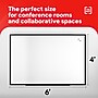 TRU RED™ Magnetic Porcelain Dry Erase Board, Black Frame, 6' x 4' (TR61190)~#|#~925AC17F-E641-4E43-91DC86C601B9F27D_sc7