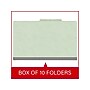 Medical Arts Press Pressboard Classification Folder, 1 Divider, 2" Expansion, Legal Size, Pale Green, 10/Box (DV-T52-14-3PGN)~#|#~9260657E-ECE4-42F0-922D15023876FB71_sc7