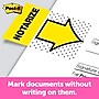 Post-it 'Notarize' Message Flags, 1" Wide, Yellow, 100 Flags/Pack (680-NZ2)~#|#~9265B512-5A07-421F-85D89A9A41C78E4B_sc7