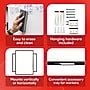 TRU RED Melamine Whiteboard | Large Dry Erase Board for Wall, White Board with Black Frame, 8ft x 4 ft~#|#~9273F4CC-3A6A-49B4-B6D14E2801EF3B5D_sc7