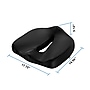 Mount-It! Ergo Collection Premium Memory Foam Seat Cushion, Black (MI-1103)~#|#~9274BE28-582B-485E-80C1080ED964FC68_sc7