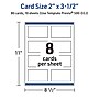 Avery Blue Border w/ Gold Dots Matte Blank Card, White, 80/Pack (S00-D2J)~#|#~927B060E-0196-4752-876C3F766470CE2F_sc7