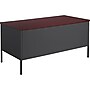 HON Metro Classic 60" Double Pedestal Desk, Mahogany/Charcoal (HONP3262NS)~#|#~92AC748B-B77B-496E-8D4D8C6EDDC6DFC8_sc7