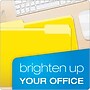Pendaflex Recycled File Folder, 1/3-Cut Tab, Assorted, Letter Size, Yellow, 100/Box (4210 1/3 YEL)~#|#~92C837E5-E7DD-484D-83F72A86ACAA4713_sc7