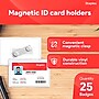 Staples Magnetic Badge Holders, Credit Card Size, Clear Horizontal ID Holders with Secure Magnet Backing, 25‑Pack~#|#~92CF099E-CBCF-41F1-99D77AEA1AB47668_sc7