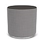 Lesro Bloom Vinyl Round Pouf Ottoman, Patriot Plus Charcoal/Chambray Grey (PF0118.SSV-06PPCL.07CHGY)~#|#~92E89F10-45AD-435A-889A239F400D57C9_sc7