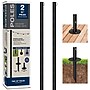 Excello Global Products Bistro Pole for String Lights, Black, 2/Pack (EGP-HD-0359)~#|#~92EABC14-3357-4AD7-9C3A7D8E45E09820_sc7