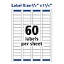 Avery Easy Peel Laser Return Address Labels, 2/3" x 1 3/4", White, 1,500 Labels/Pack (5195)~#|#~92F9454B-2D4B-4A22-8D56CD857430D67A_sc7