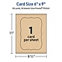 Avery Matte General Use Blank Cards, Kraft Brown, 50/Box (95354)~#|#~930AEBD9-B1E3-43E1-8C04E7702A3672C3_sc7