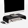 Anji Mountain Mango Wood Monitor Stand with Two USB Ports, Up to 32" Monitor, Black (MS-CRV-BLK-P)~#|#~930F7DC4-45B4-49C9-9831A3D5B107B4FC_sc7