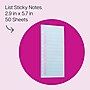 Post-it List Notes, 2.9" x 5.7", Lined, 50 Sheets/Pad (SPE-36-2)~#|#~9311B62F-0679-4521-BA9A8E794A025BD7_sc7